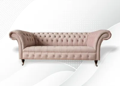 Produktbild von Chesterfield 3 Sitzer Sofa Rosa Design Couchen Polster Sofas Ledersofa Couchen