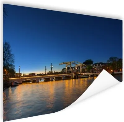 Produktbild von MuchoWow® Poster Amsterdam - Brücke - Wasser 60x40 cm - Schlafzimmerdekoration