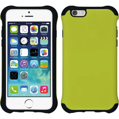 Produktbild von PhoneNatic Hybridhülle kompatibel mit Apple iPhone 6s / 6 - ShockProof Candy gelb Cover Schutzhülle Cover