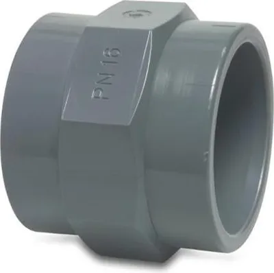 Produktbild von Mega Gewindemuffe PVC-U 32 mm x 1 Zoll Klebemuffe x Innengewinde 10 bar, grau