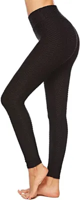 Zdjęcie produktu dla Legginsy Classic Push-Up Effect 3D Structure Push Up Legginsy Sportowe Czarne L