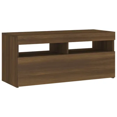 Obrázek produktu pro TV skříňka s LED osvětlením hnědý dub 90 x 35 x 40 cm