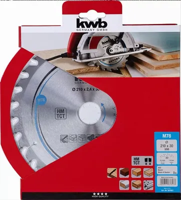 Productafbeelding van Cirkelzaagblad hm 210x30 78m KWB