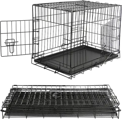 Immagine prodotto di Trasportino per cani pieghevole Trasporto cani Gabbia metallica L 91x63,5x58cm - 36"