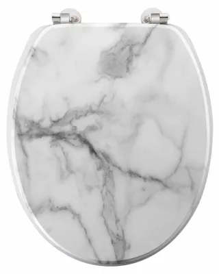 Obrázok produktu pre WC sedadlo MDF, 37,5 x 47 cm, MARBRE