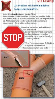 Zdjęcie produktu dla airfit PP podwójna tuleja przesuwna Plus DN 110 do rur KG, czerwono-brązowa