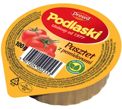 Zdjęcie produktu dla Pasztet podlaski drobiowy z pomidorami 100g