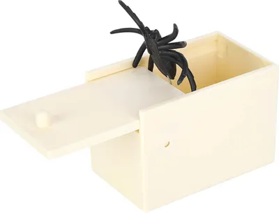 Image de Simulation de fausse boîte d'araignée Jouet farce et attrape Cadeau pour Halloween Poisson d'avril