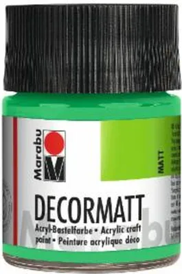 Produktbild von Marabu 1401 05 062 Decormatt Acryl, Hellgrün 062, 50 ml