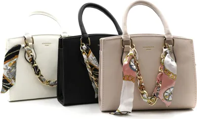 Produktbild von Damenhandtasche Marina mit zusätzlicher Clutches und abnehmbarem Schultergurt Farbe: Schwarz