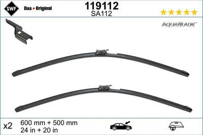 Produktbild von SWF DAS ORIGINAL Scheibenwischer Wischblatt Vorne für VOLVO V60 II (225, 227) Rahmenlos