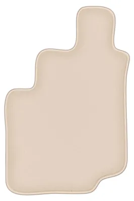 Produktbild von DURBAN Beige Velours-Fahrerfußmatte für Daewoo Musso SUV (1993-2005)