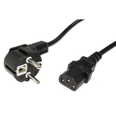 Obrázek produktu pro STANDARD Kabel síťový, CEE 7/7(M) - IEC320 C13, 1,8m, černý (19.96.2309)