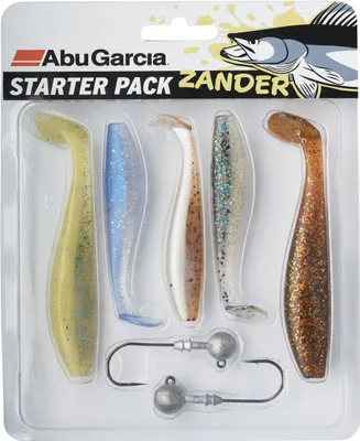 Produktbild von Abu Garcia Starter Pack Zander - 5 Gummifische & 2 Jighaken im Set