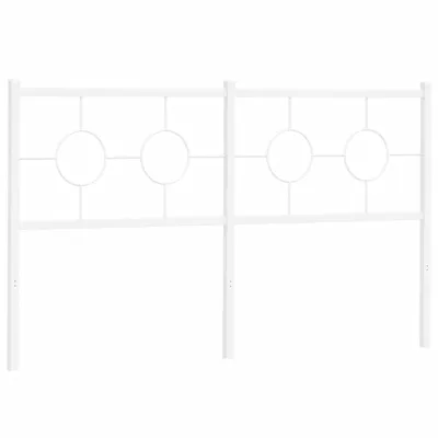 Produktbild von vidaXL Ersatz-Kopfteil Metall Weiß 160 cm