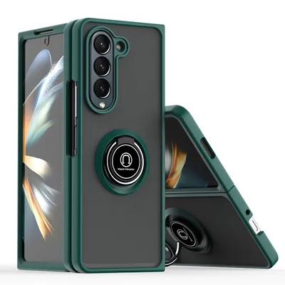 Produktbild von Für Samsung Galaxy Z Fold6 Shadow Design TPU + PC Schutz Hülle Tasche Case Schutzhülle Dunkelgrün