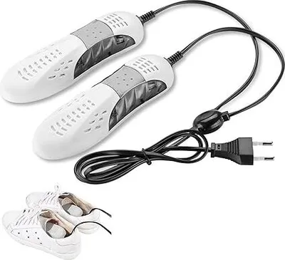 Produktbild von Stiefeltrockner, Schuhtrockner, elektrischer Schuhtrockner, tragbarer Schuhtrockner, Schuhtrockner, Schuhwärmer, zum Entfeuchten und Trocknen von Schuhen, Weiß
