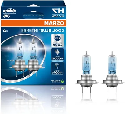 Productafbeelding van H7 Halogeenkoplamp - +100% Helderheid, 5000K, LED-Look, Dubbelpakket
