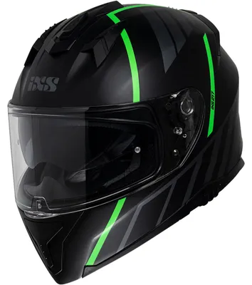 Produktbild von iXS Integralhelm iXS217 2.0 matt schwarz-grün fluo XS