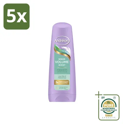Obrázok produktu pre 5 kusov kondicionéru Andrélon Kokos Volume Boost, 200 ml, balenie