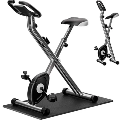 Image de Vélo d'appartement pliable avec résistance magnétique et bandes de musculation
