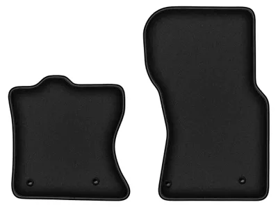 Image de Tapis avant en moquette pour Land Rover Velar depuis 2017 (SUV) – 2 pièces, noirs, sur mesure – Wielganizator DURBAN