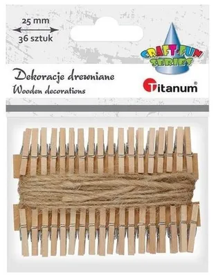 Zdjęcie produktu dla Klamerki drewniane 36szt