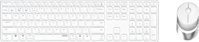 Produktbild von Rapoo 9850M Weiß QWERTZ Kabelloses Multi-Mode-Deskset