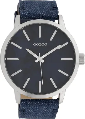 Obrázek produktu pro Oozoo Náramkové hodinky modré Textilní hodinky Dámské a pánské analogové Quartz hodinky UOC10002