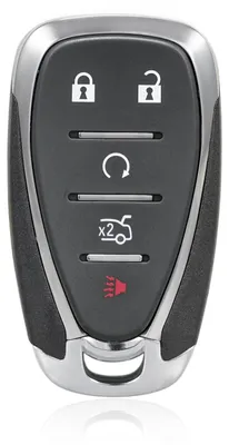 Keyless-Keyfob-Hülle mit 5 Tasten für Chevy 2016-2020, Schwarz