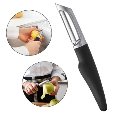 Produktbild von VÄRDEFULL Schwarzer Kartoffelschäler 17 cm IKEA
