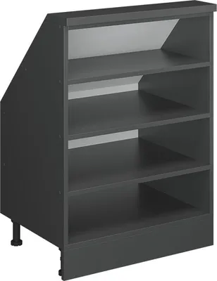 Produktbild von Dachschrägenschrank Vicco Rion Anthrazit 60 x 81.6 cm mit 4 Fächern, Model 58508