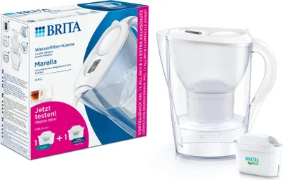 Image de BRITA carafe filtrante+MAXTRA+protection calcaire Marella blanc+MAX
