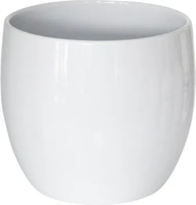 Zdjęcie produktu dla Doniczka osłonka ceramiczna biała Ø20 DEcodomi