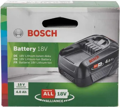 Obrázok produktu pre Bosch 1.600.A01.1T8, Batérie, Lithium-ion (Li-ion), 4 Ah, 18 V, BOSCH, Čierna