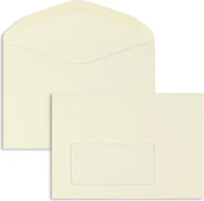 Produktbild von Kuvertierhüllen C6 75g/qm gummiert Fenster VE=1000 Stück grau