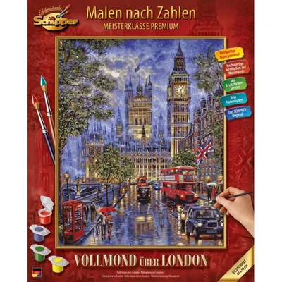 Produktbild von Malen nach Zahlen|Schipper|Simba Malen nach Zahlen - Vollmond über London