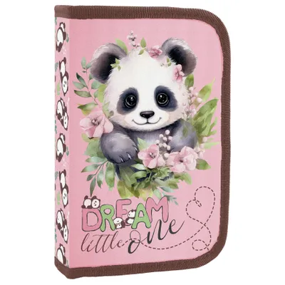 Produktbild von Panda Federtasche gefüllt Federmäppchen Federmappe Stifte Mäppchen Pandabär