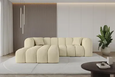 Produktbild von ALTDECOR Ecksofa in L-Form OLEA-L1 - 231x173x74 cm Beige - Corner Sofa Bett Eckcouch Couch Wohnlandschaft Cauchsofa
