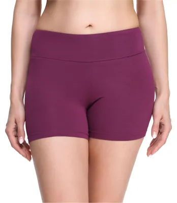 Produktbild von Merry Style Damen Shorts Radlerhose Kurze Hose Boxershorts aus Viskose MS10-284(Weinrot, L)