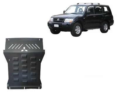 Obrázok produktu pre Ochrana motora a chladiča z ocele pre Mitsubishi Pajero 3 (V60, V70), verzia 2.0