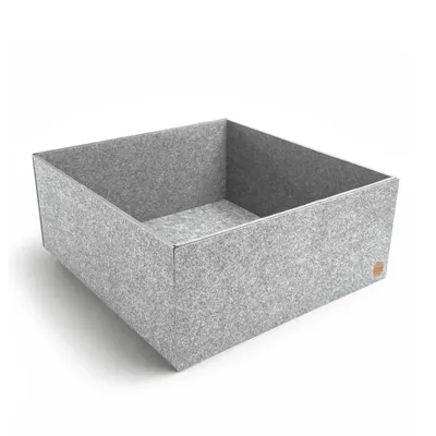 Produktbild von Aufbewahrungsbox CLEAN Filz 48 x 45 x 20 cm ohne Deckel in hellgrau meliert