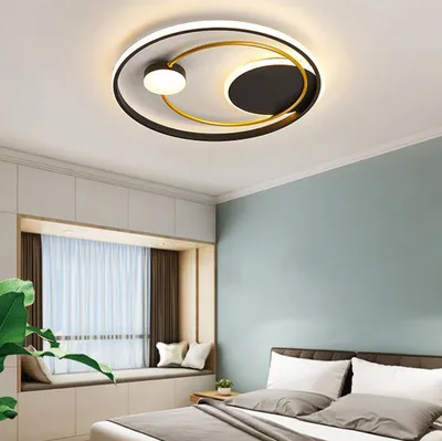 Produktbild von LED Deckenleuchten, 50cm Deckenlampe, Stufenlos Dimmbar mit Fernbedienung, Wohnzimmerlampe 3 einstellbaren Farben Esszimmerlampe