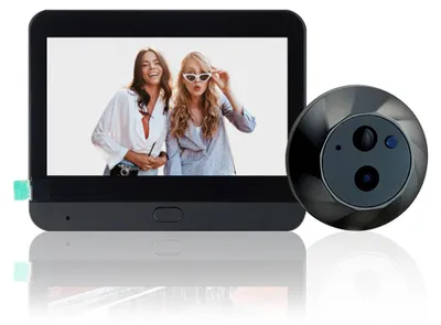 Videotürklingel mit 1080P Kamera, 4,3 Zoll Display, PIR-Sensor