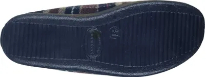Produktbild von Fly Flot Herren Slipper kariert geschlossener Hausschuh Filz 240004, Größe:45 EU, Farbe:Braun