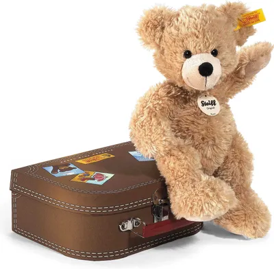 Produktbild von Steiff Kuscheltier Teddybär Fynn im Koffer Beige (28cm)