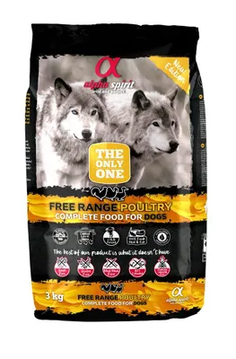 Produktbild von alpha spirit Dog The Only One Freiland-Geflügel 3kg