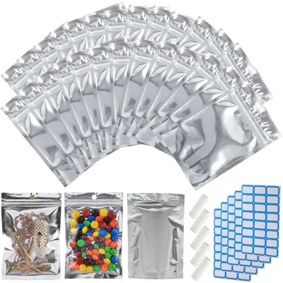 Produktbild von 100 wiederverwendbare Mylar-Beutel zur Lebensmittelaufbewahrung