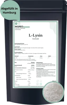 Produktbild von L-Lysin - Hydrochlorid Granulat (<40 Mesh) – 500g
