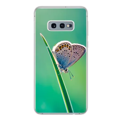 Produktbild von MuchoWow® Handyhülle Schutzhülle Hülle für Samsung Galaxy S10e Schmetterling - Gras - Licht Silikon Softcase Handy Hülle - Handy